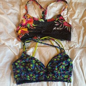 Zoot Black and Multicolor Floral Bikinis